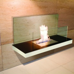 Wall mounted inside fireplace - Ambience Eco Fires