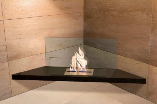 corner flame eco fireplace - Ambience Eco Fires