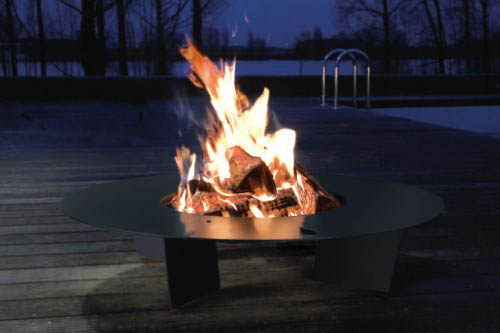 Fire plate outside fireplace - Ambience Eco Fires
