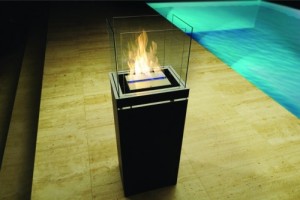 outside high flame fireplace - Ambience Eco Fires
