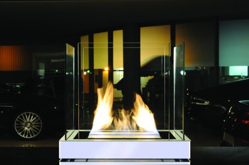 Inside eco friendly fireplace - Ambience Eco Fires