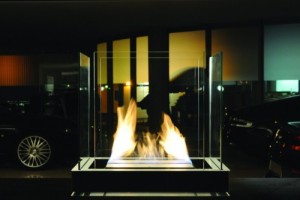 Inside eco friendly fireplace - Ambience Eco Fires