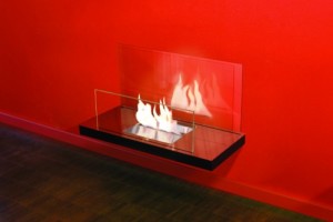 Inside designer fireplace - Ambience Eco Fires