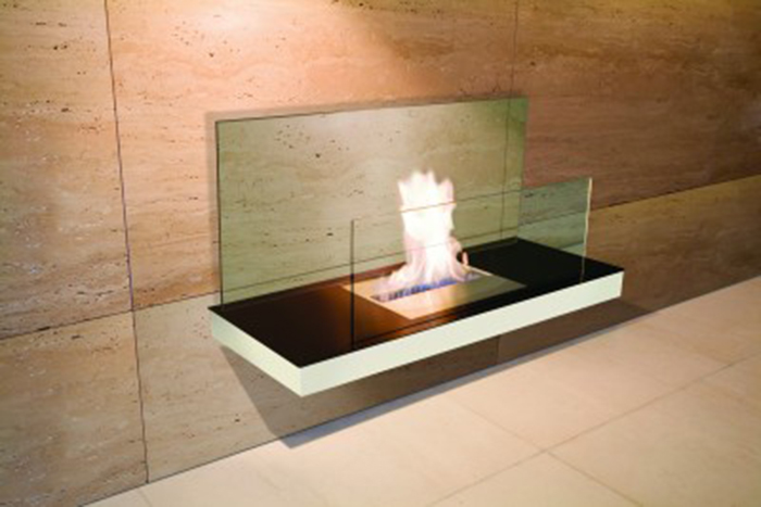 Wall mounted inside fireplace - Ambience Eco Fires